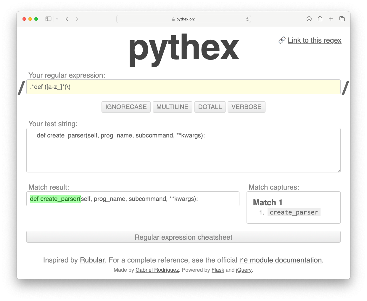 regular expression from this post in the pythex.org tool