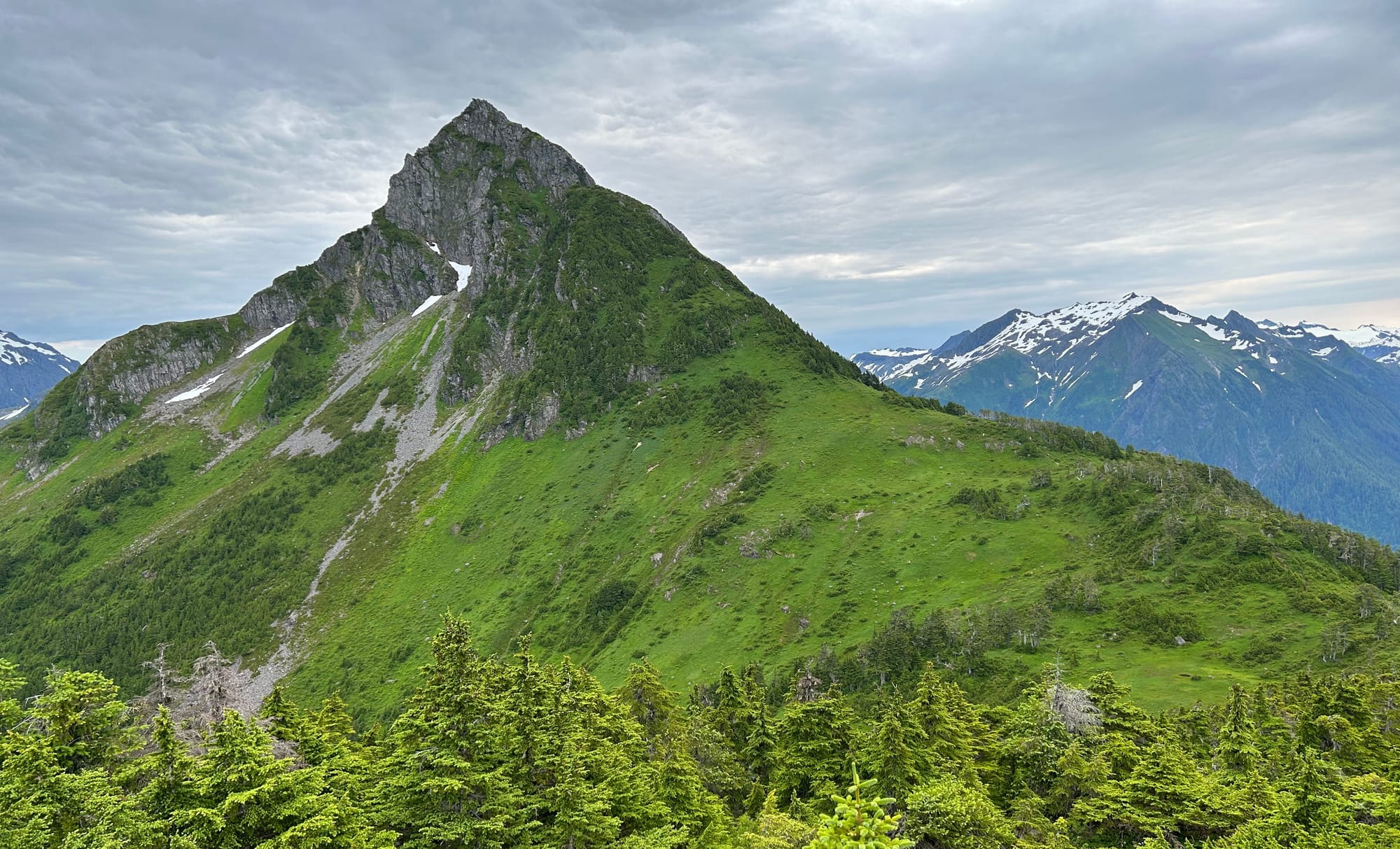 Peak of Mt. Verstovia in Sitka, AK.